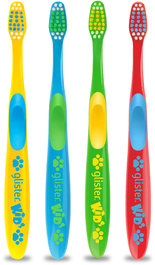 Glister® Kids Toothbrush 4pk - Glister Kids (600x600), Png Download