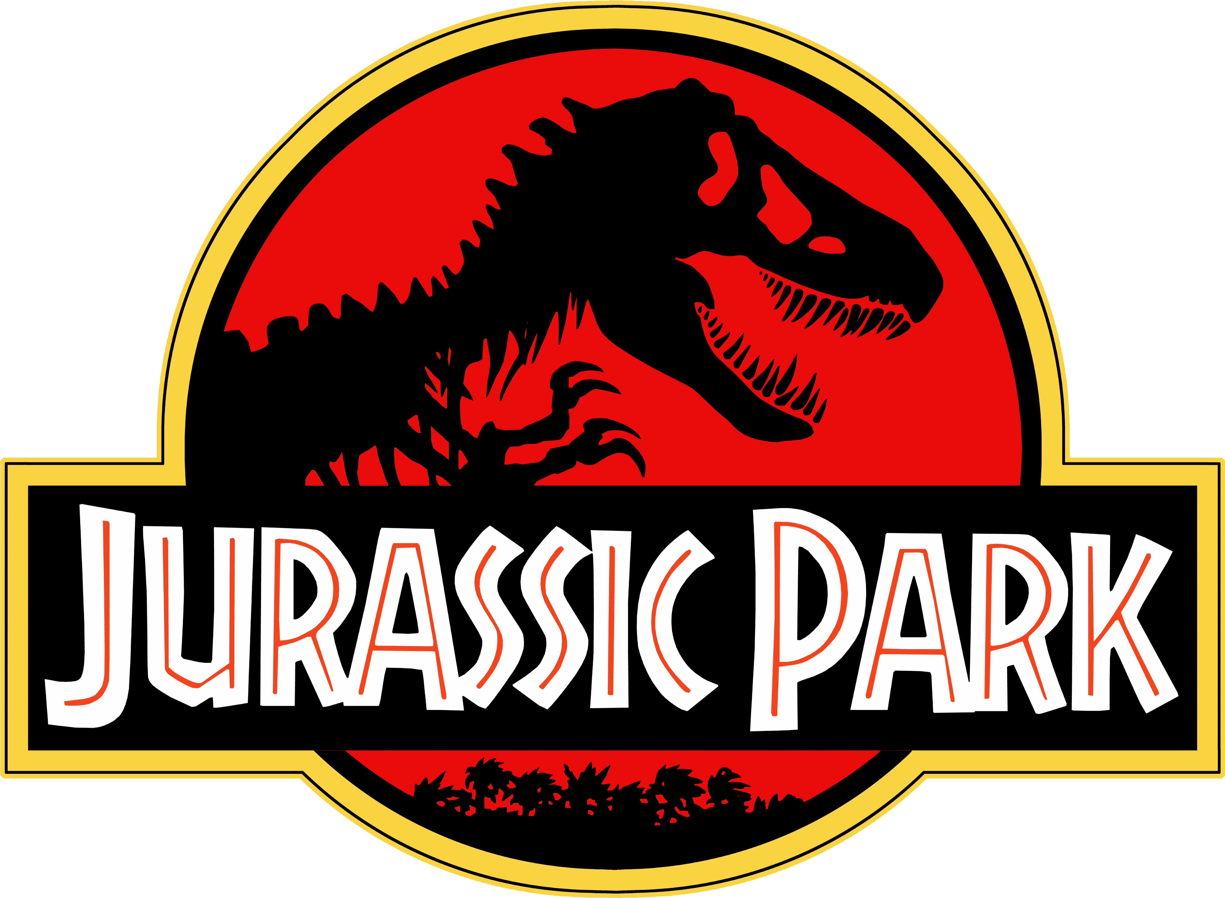 Jurassic Park Logo Black Red Yellow - Jurassic Park Logo Png (4060x3000), Png Download