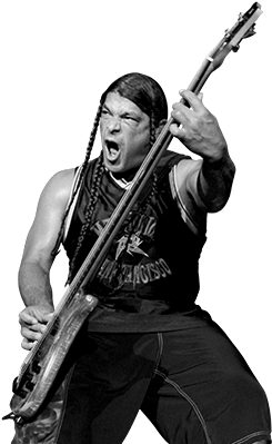 Robert Trujillo Black And White (640x400), Png Download