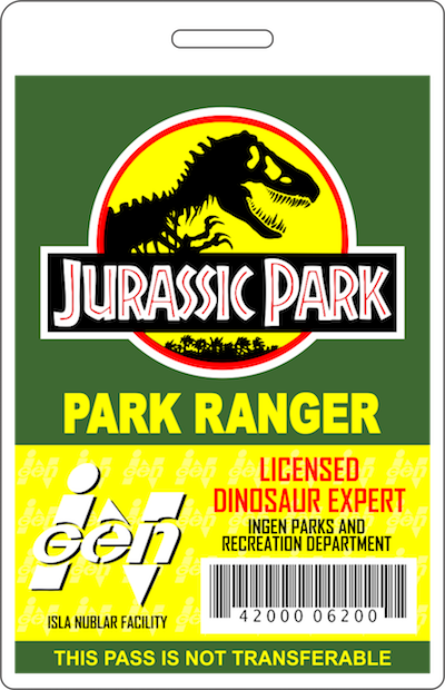 Park Ranger - Nublar - Jurassic World Dinosaur Jurassic Park Edible (400x620), Png Download