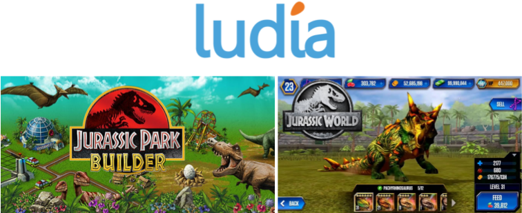 Ludia Game Design, Jurassic Park Builder, Jurassic - All Dinosaurs Jurassic World Alive (766x335), Png Download
