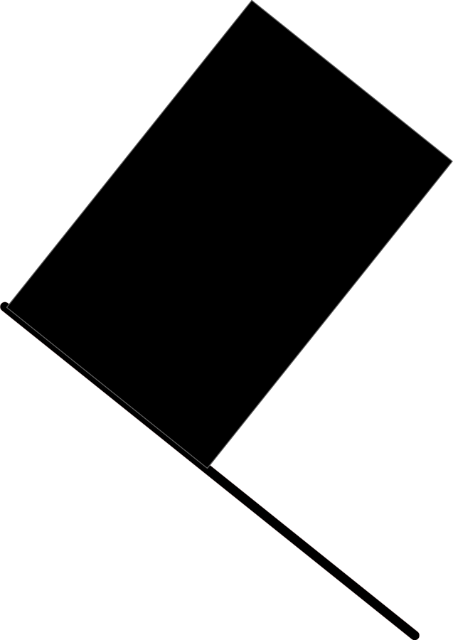 This Free Clipart Png Design Of Black Flag (637x900), Png Download