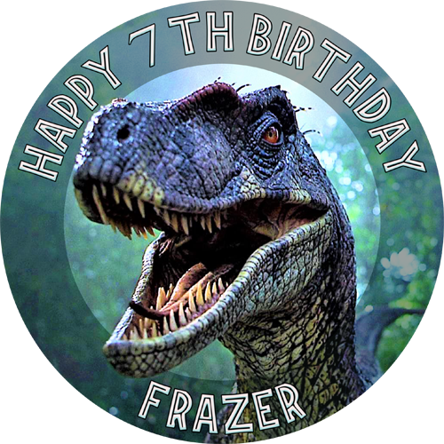 Jurassic Park - Jurassic World Cumpleaños Decoracion (500x500), Png Download