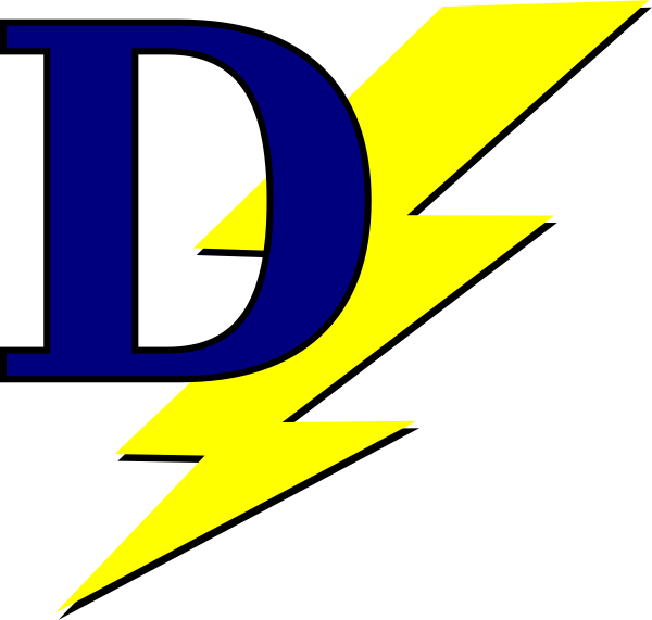 Vector Bolt Lightening - Lightning Bolt And D Logo (600x571), Png Download