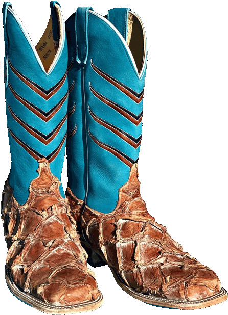 Country Boots Png - Men's Turquoise Cowboy Boots (744x623), Png Download