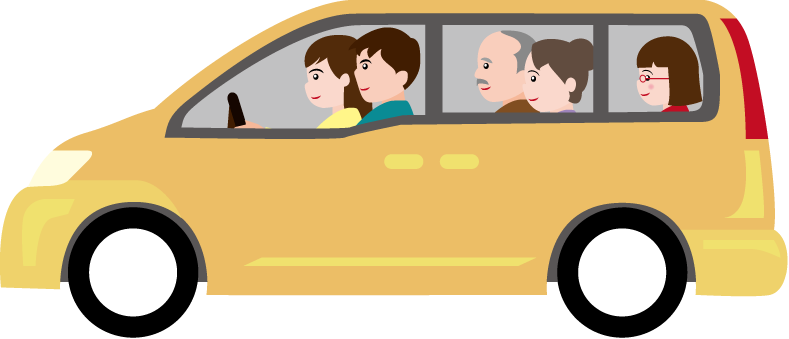 Car Clipart Family Car - Mini Van Clip Art (789x339), Png Download