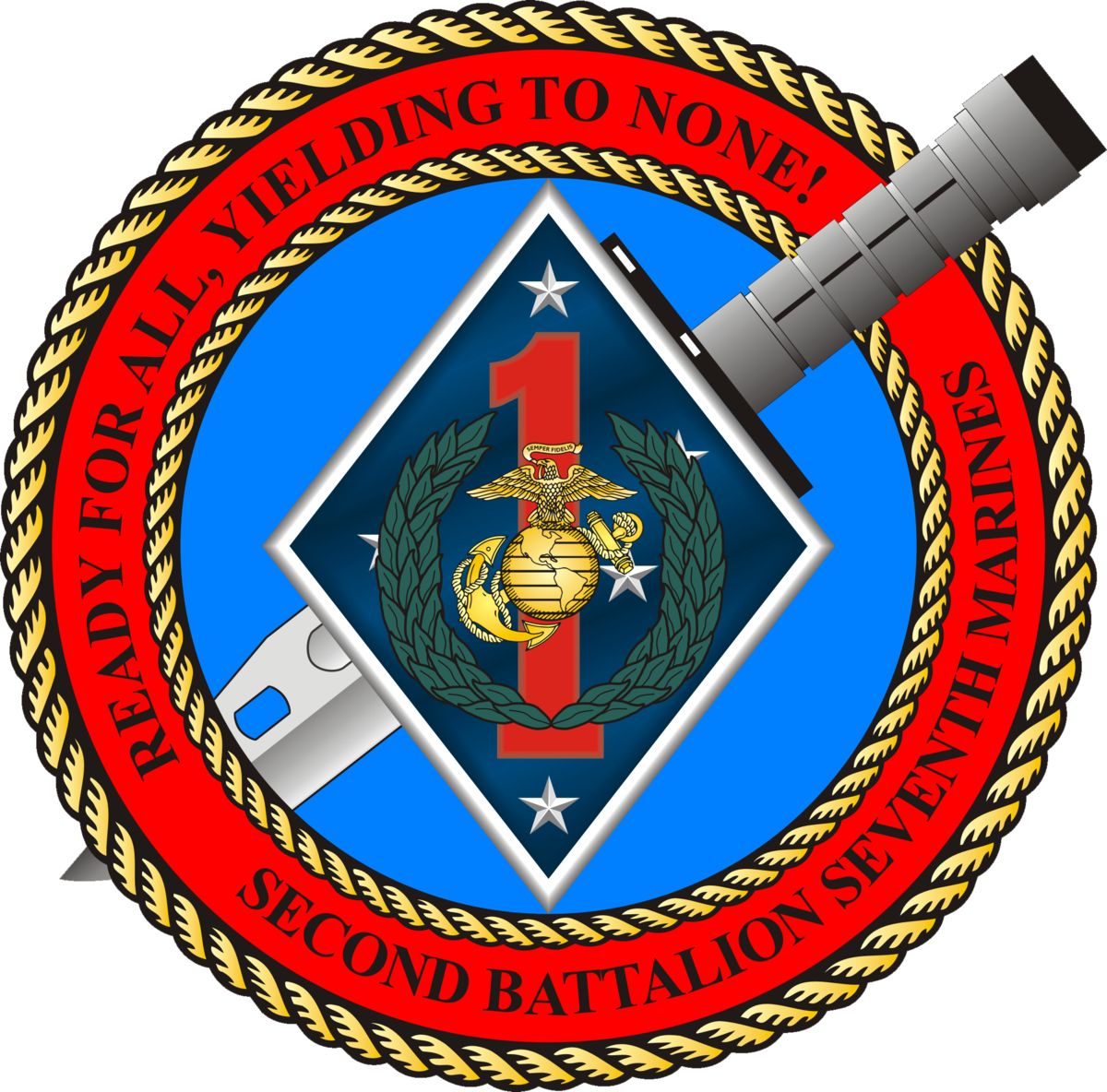 2 7 Marines Logo (1200x1184), Png Download