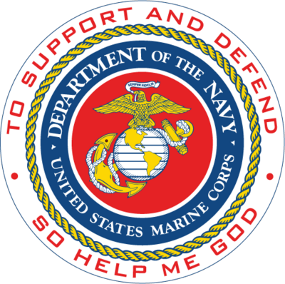 Official Marines Logo Official Usmc Logo Marines Logo - Marine Corps (400x398), Png Download