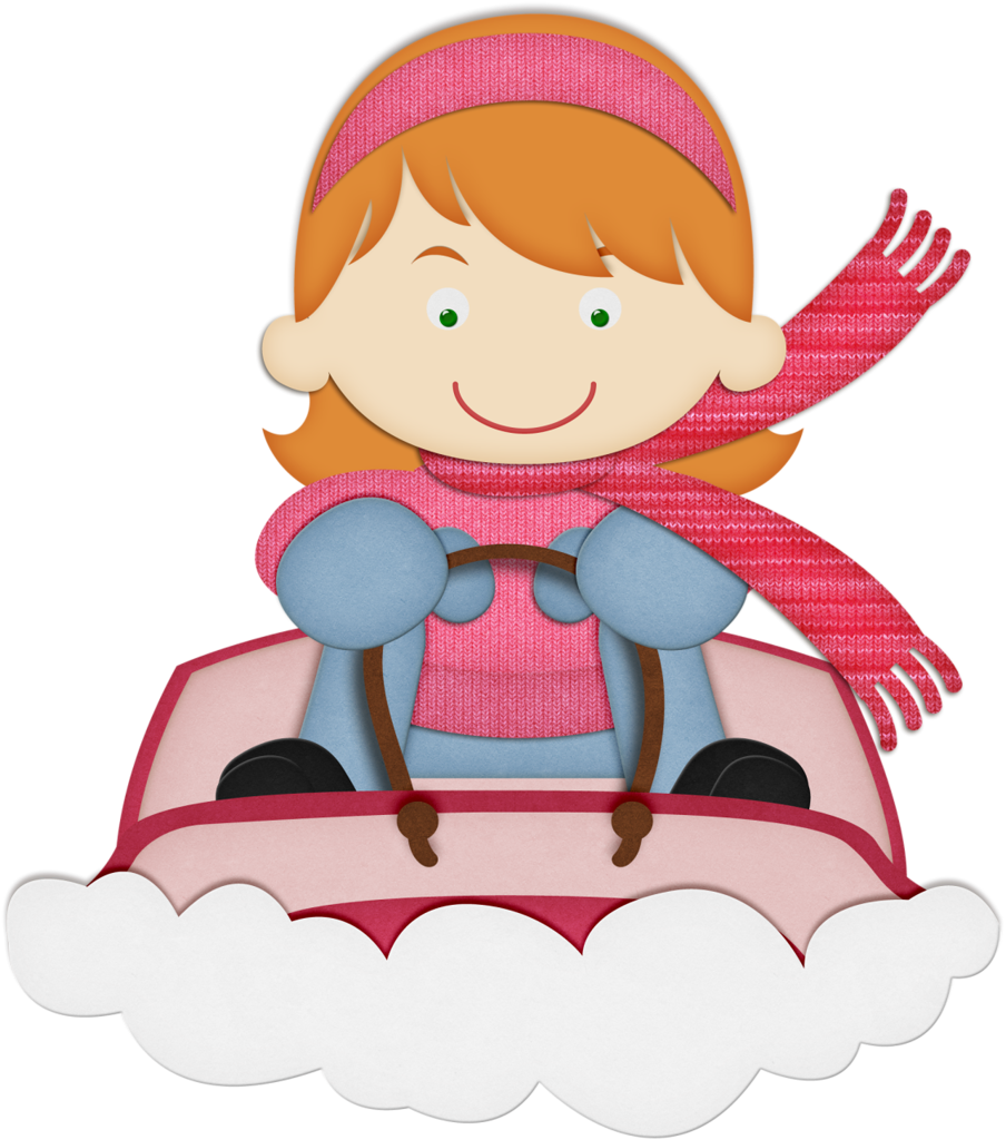 Ks Ty Boy Sledinggirl Png January Xmas - Clip Art (904x1024), Png Download