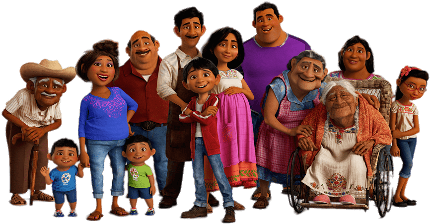 Coco Family Png - Coco Miguel Family (890x498), Png Download