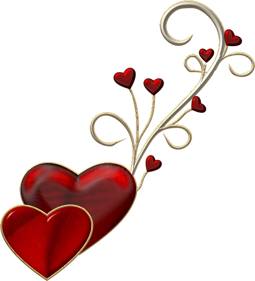 Tubes Coeur / Tubes Heart Clean Heart, Healing Heart, - Bonjour Ma Niece (497x548), Png Download