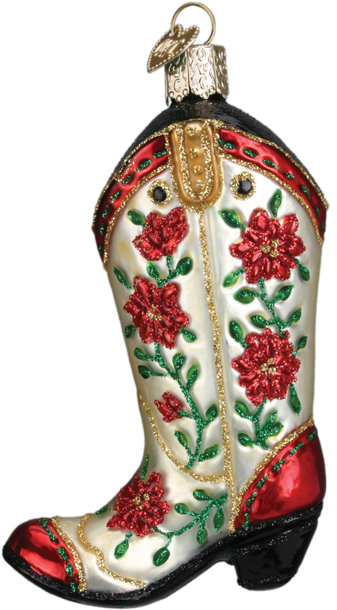 Sold Out - Christmas Cowboy Boots Png (1024x1024), Png Download