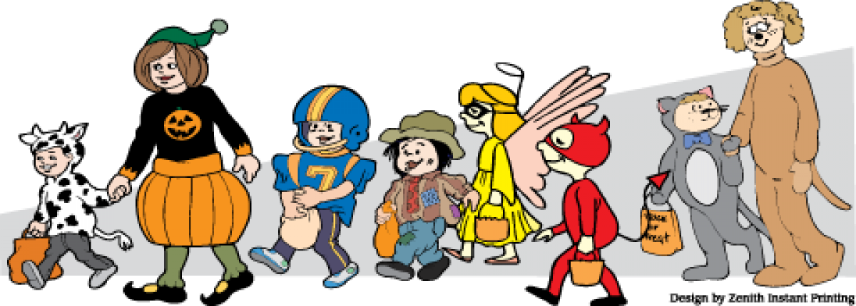 Halloween Safe Trick Or Treat Downtown Novato - Transparent Clipart For Trick Or Treating (1200x430), Png Download
