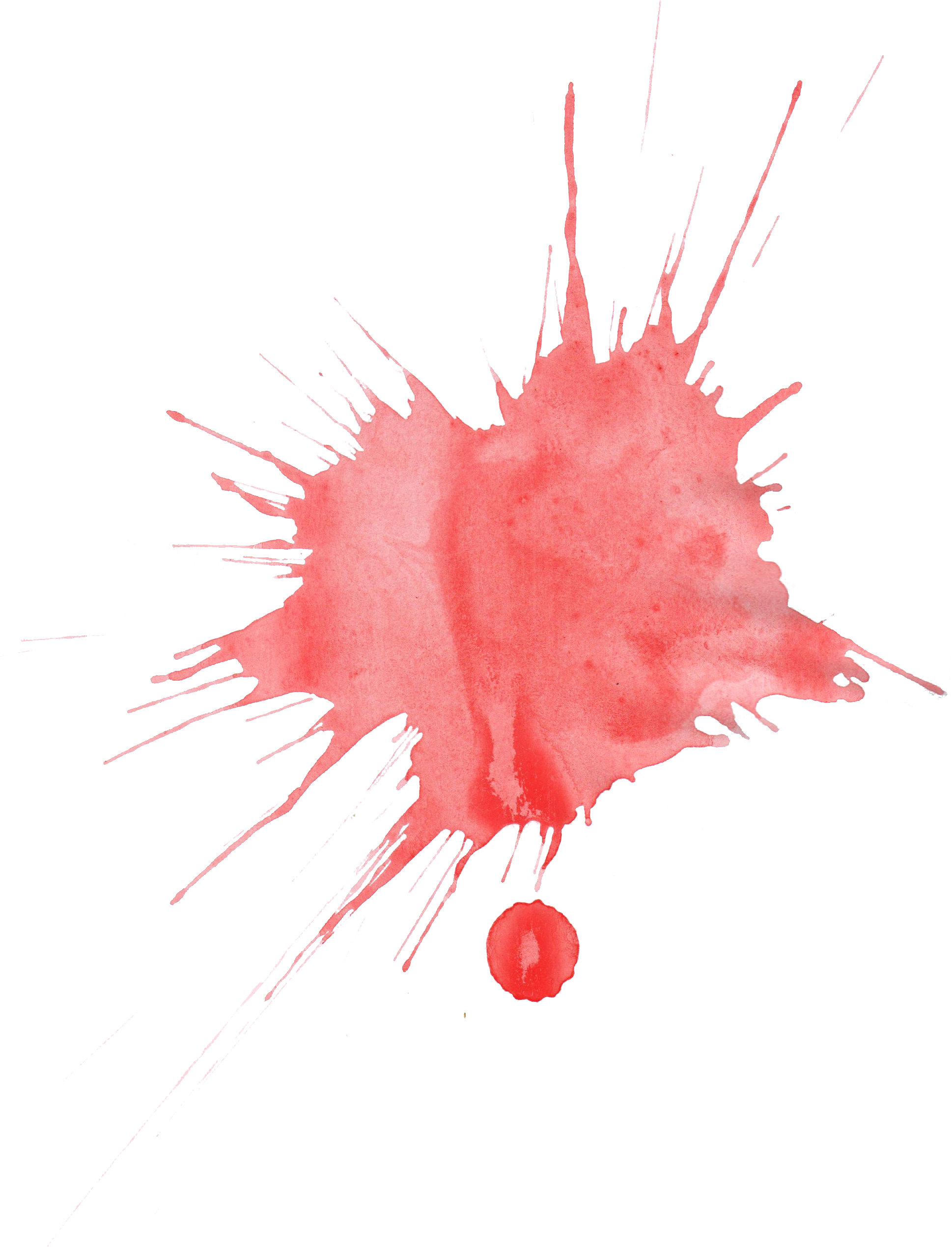21 Red Watercolor Splatter - Manchas Rojas Acuarela Png (782x1024), Png Download