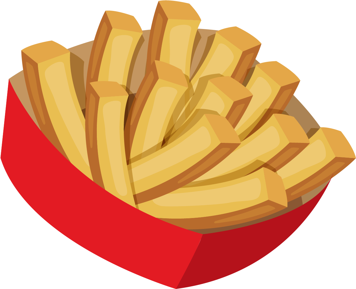 French Fries Kfc Hamburger Fast - Papas A La Francesa Png (1667x1667), Png Download
