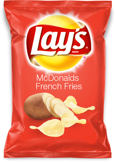 Mcdonalds French Fries Is What I Think Would Be Fabulous - Lays Potato Chips, Salt & Vinegar Flavored - 2.75 (371x521), Png Download