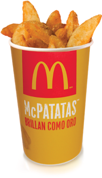Mcdonald's Mexico's Mcpatatas Fast Food Items, Fast - Mcdonalds French Fries Mexico (520x433), Png Download