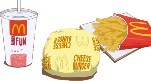 Mcdonalds Fries Tumblr Transparent - Food Overlays (500x279), Png Download