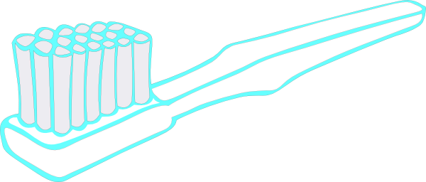 Aqua Toothbrush Svg Clip Arts 600 X 256 Px (600x256), Png Download