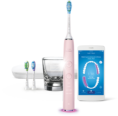 Diamondclean Smart Pink - Philips Sonicare Diamondclean 9300 (468x400), Png Download