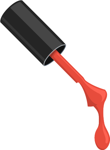 Nail Polish Vector Free Download - Nail Polish Brush Png (500x500), Png Download