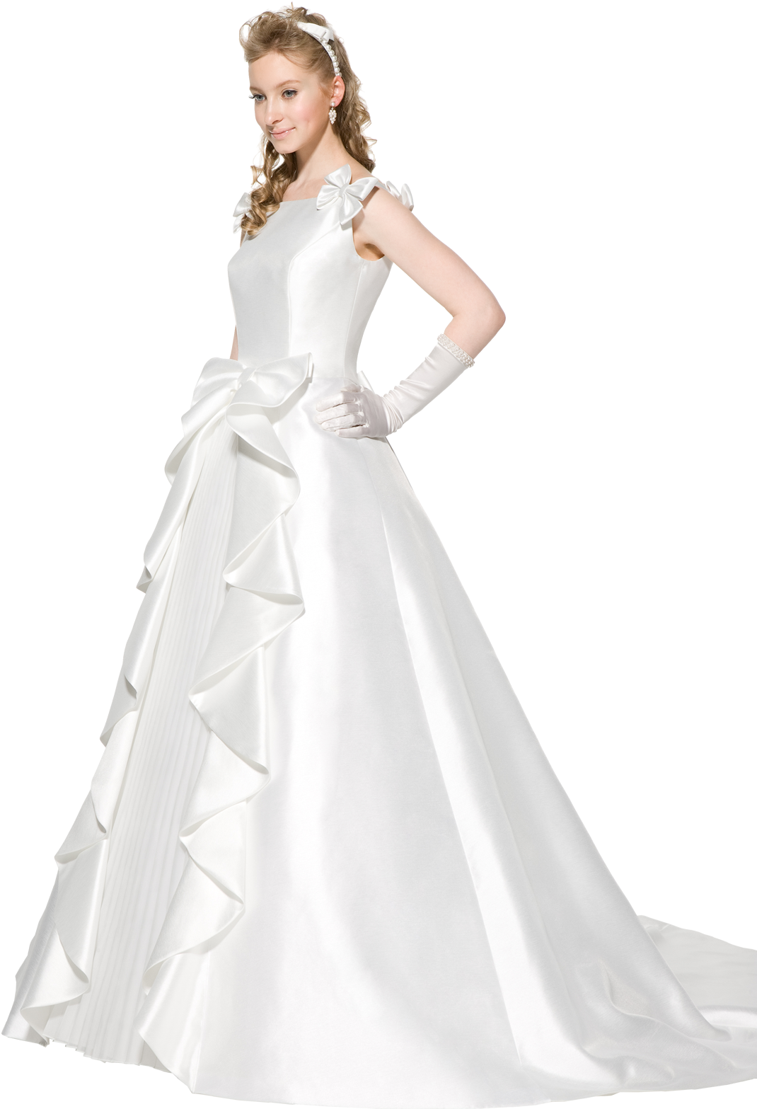 Girl In Wedding Dress Png (1200x1685), Png Download