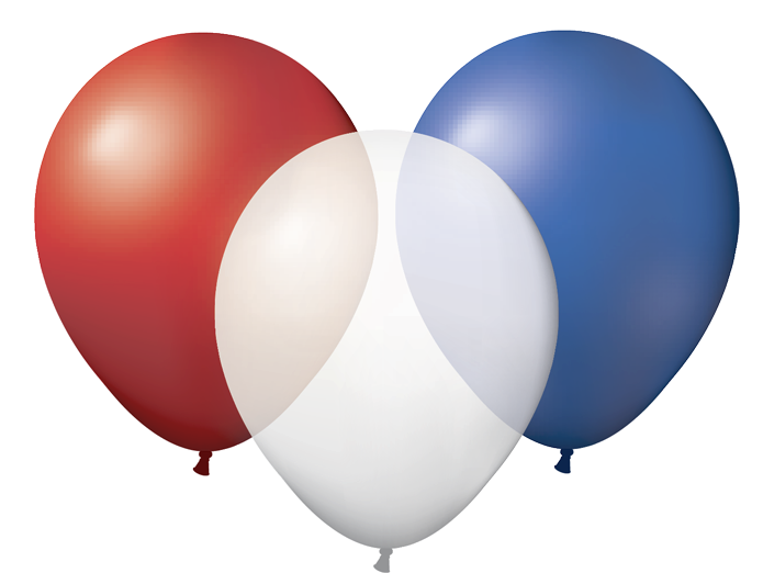 Blue And White Balloons Png Clip Art Black And White - Balloon (733x864), Png Download