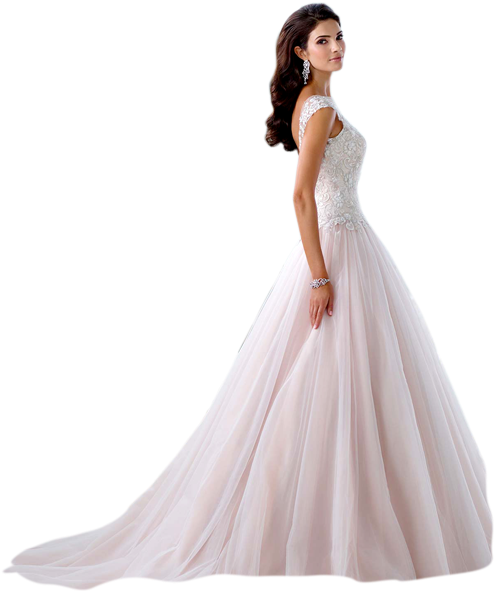 Chandelier Lace Wedding Dress (500x600), Png Download