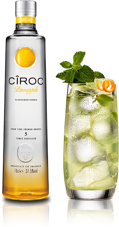 Pineapple Mojito With Ciroc Pineapple - Ciroc (425x803), Png Download
