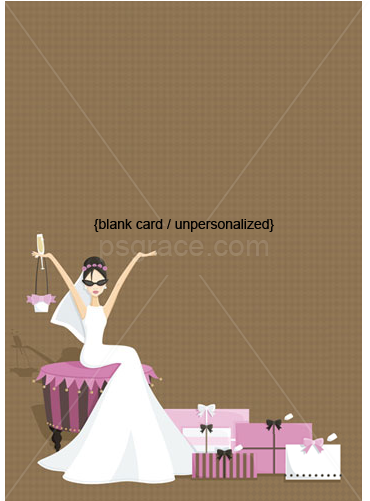 Bridal Shower Invite Blank (500x500), Png Download