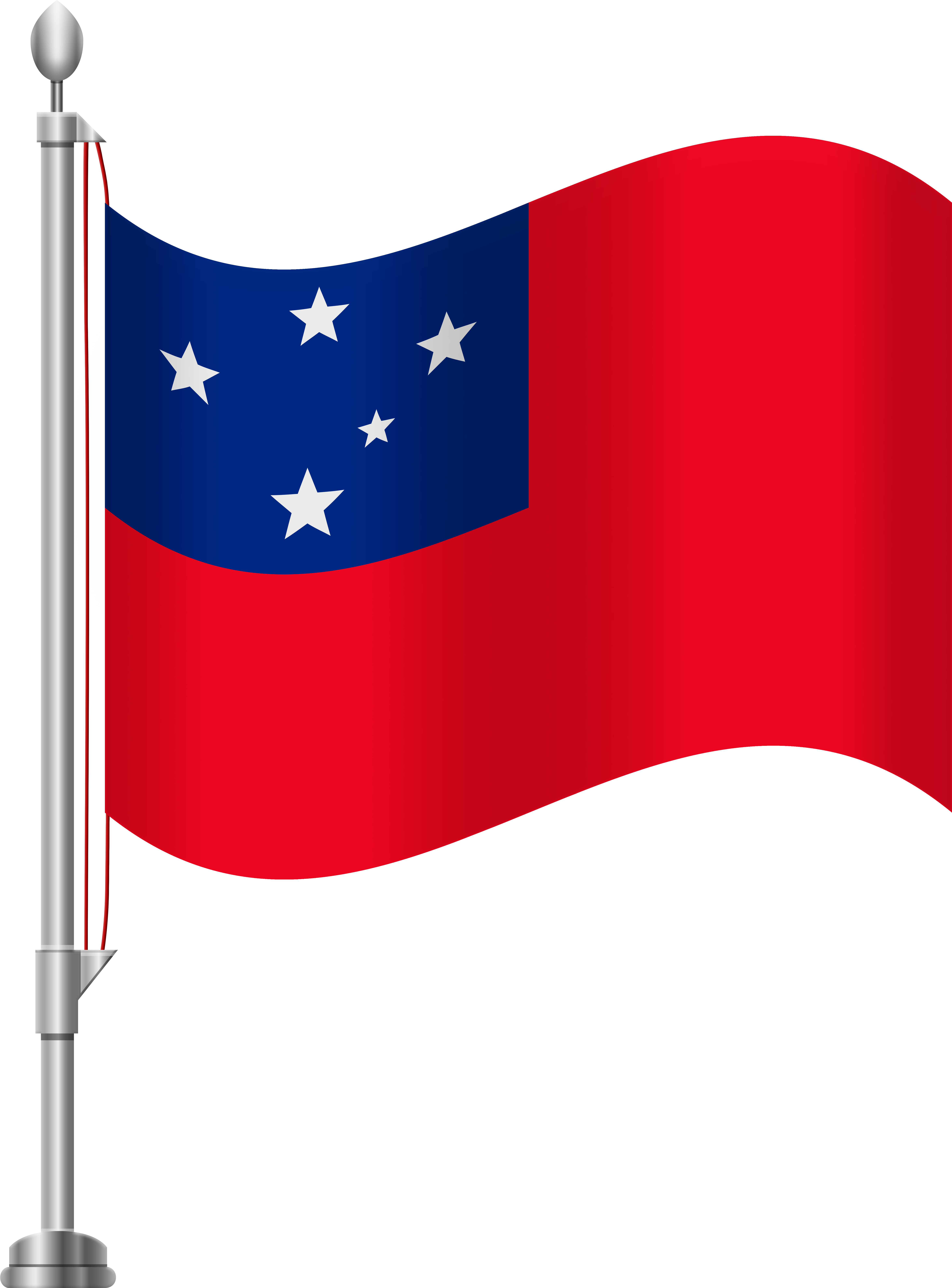 Flag Clipart Samoan (6141x8000), Png Download