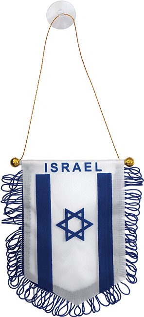 Israel Flag Decorated With Fringe - Flag Of Israel (650x650), Png Download