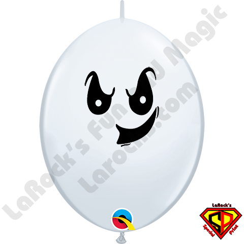 12 Inch Quick Link Ghost White Balloons By Corinne - Qualatex (480x480), Png Download