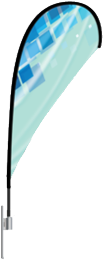 Teardrop Flag Banners - Flag (425x549), Png Download