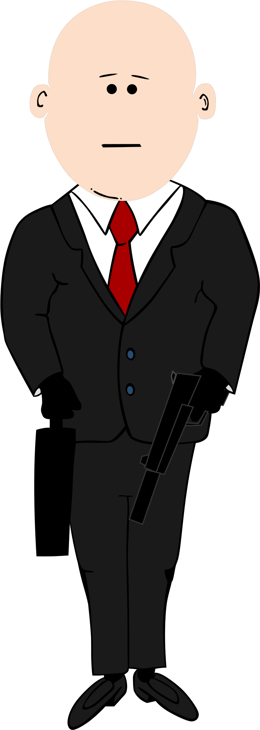 This Free Icons Png Design Of Maninblacksuit (842x2400), Png Download