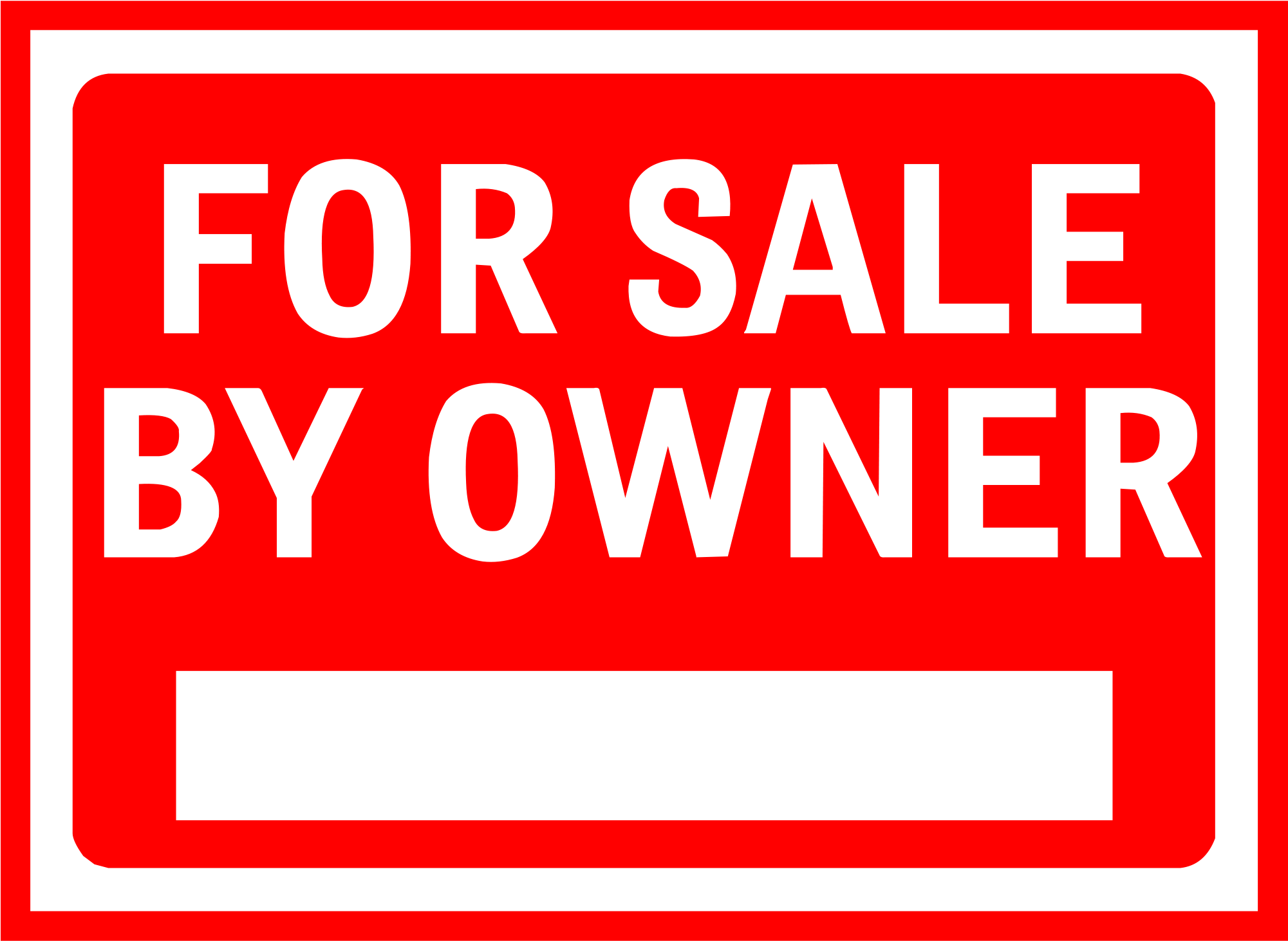 Open - Sale By Owner For Sale By Owner (2000x2000), Png Download