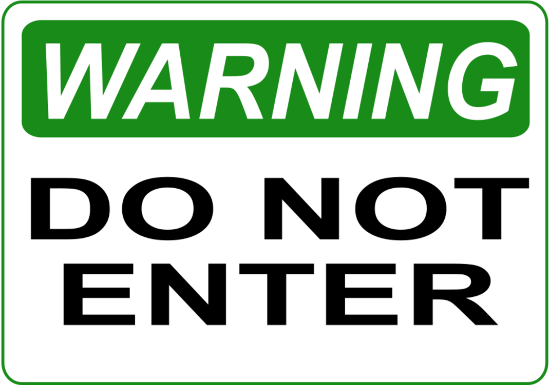 Logo Brand Do Not Enter Green Sign Warning - Not Enter (2711x750), Png Download