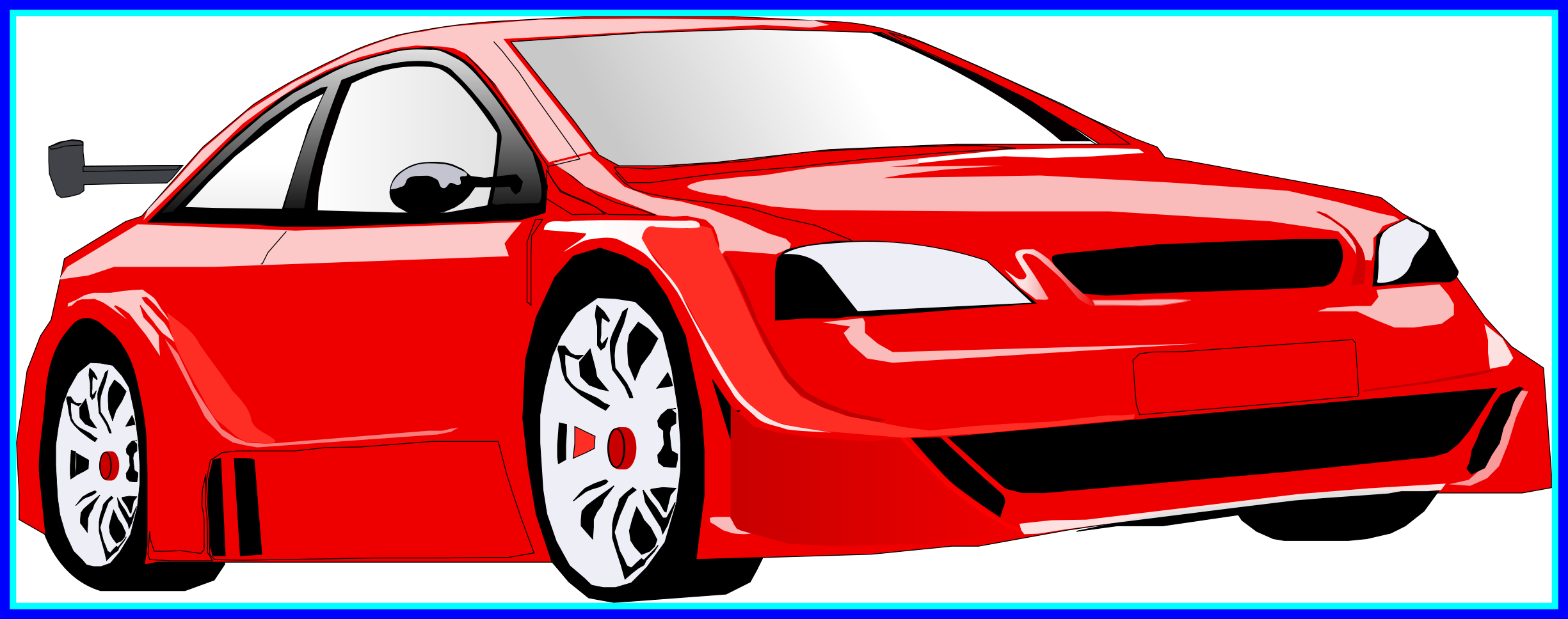 Unbelievable Sports Car Clipart Background Art And - Reading For Comprehension [book] (2450x968), Png Download