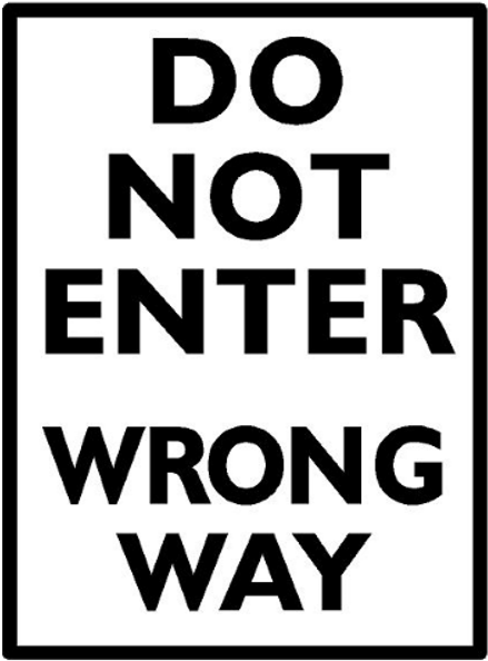 Do Not Enter - Black-and-white (600x600), Png Download
