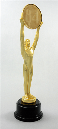 84 Lumber Oscar - Statue (400x412), Png Download