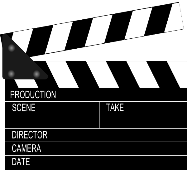 Small - Movie Clapper Board (600x545), Png Download