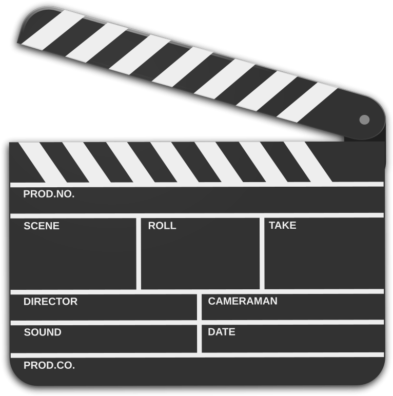 Movie Free To Use Cliparts - Movie Scene Marker (800x800), Png Download