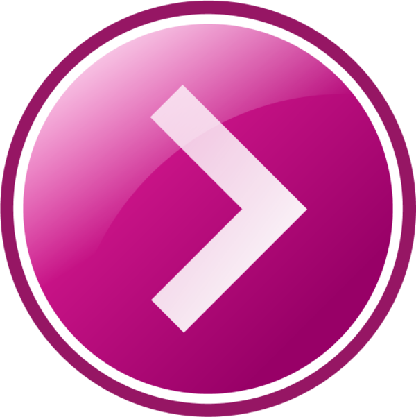 Pink Arrow Clip Art - Right Arrow Button (600x601), Png Download