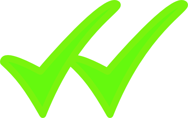 Single Whatsapp Tick Whtsapp Green Clip Art - Whatsapp Check Png (600x377), Png Download