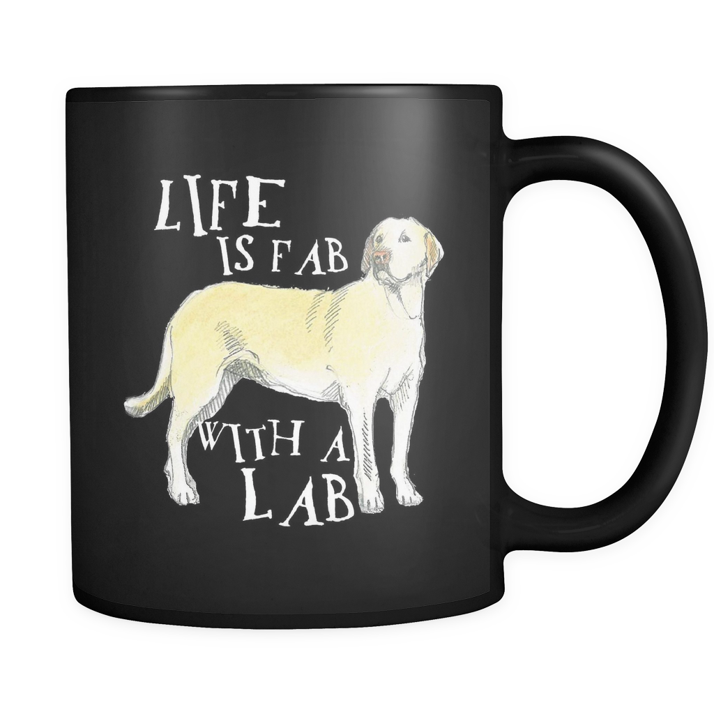 Labrador Mug - I M Just Here For The Savasana (1024x1024), Png Download