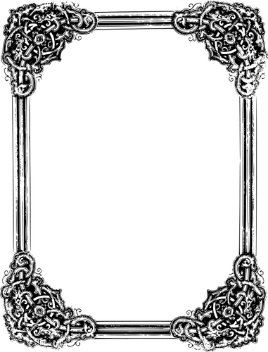 Victorian Corner Border Png - Eye Of The North Wind (381x500), Png Download