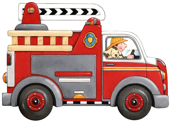 Download Free Printable Clipart And Coloring Pages - Firetrucks Clipart (590x422), Png Download