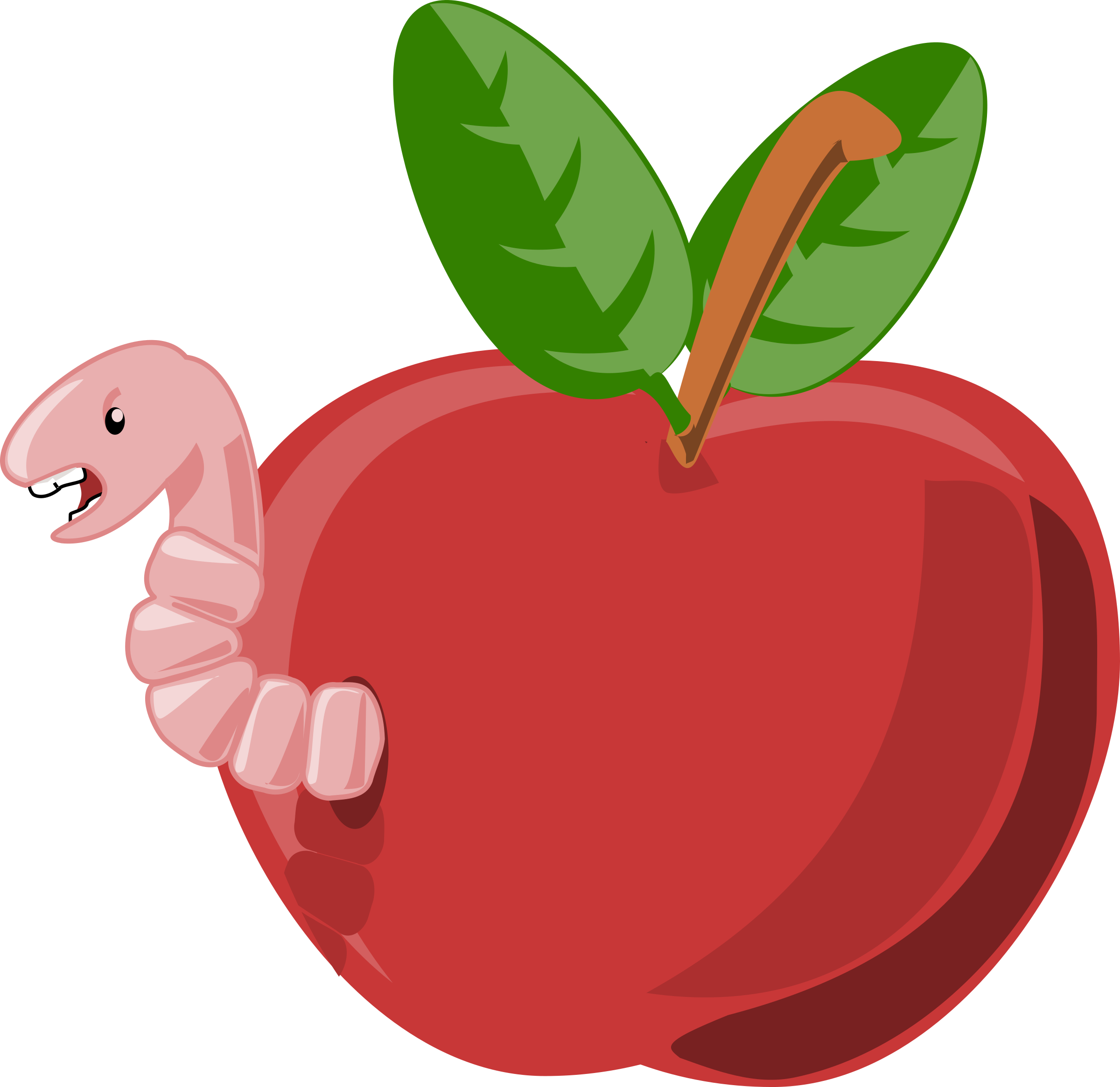 Clip Art Images On Page Yanhe And - Cartoon Apple (2400x2330), Png Download