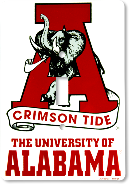 Alabama Crimson Tide Light Switch - Alabama Crimson Tide (424x600), Png Download