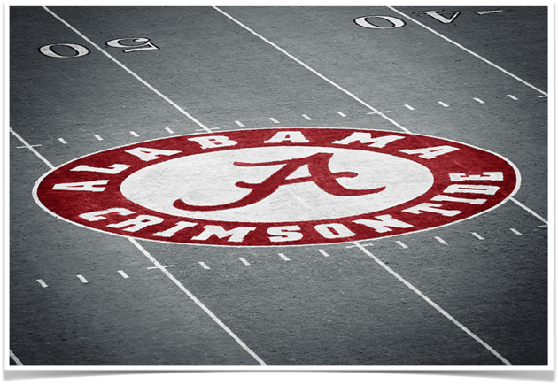 Alabama Crimson Tide Alabamaå¨ 50 Yard Line Photo Print - Alabama (800x800), Png Download